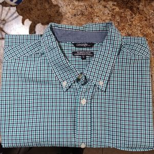 Green and Blue George Dress Shirt XL